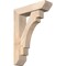 Ekena Millwork Merced Slat Smooth Bracket w/ Offset Brace, Douglas Fir, 5 1/2"W x 20"D x 28"H BKT0604X20X28MRC06SDF - alternate 1